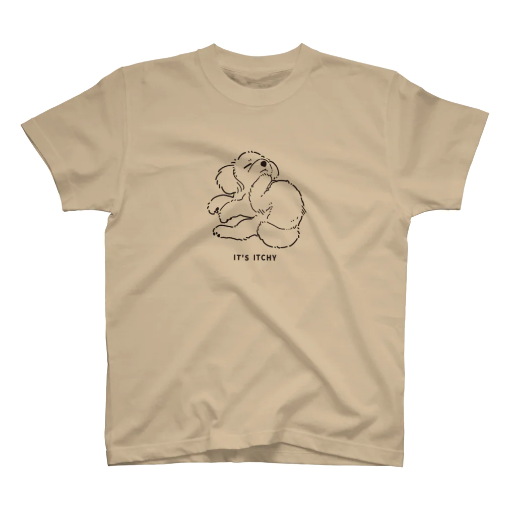 YamamoriMeidoのあごかゆトイプードル Regular Fit T-Shirt