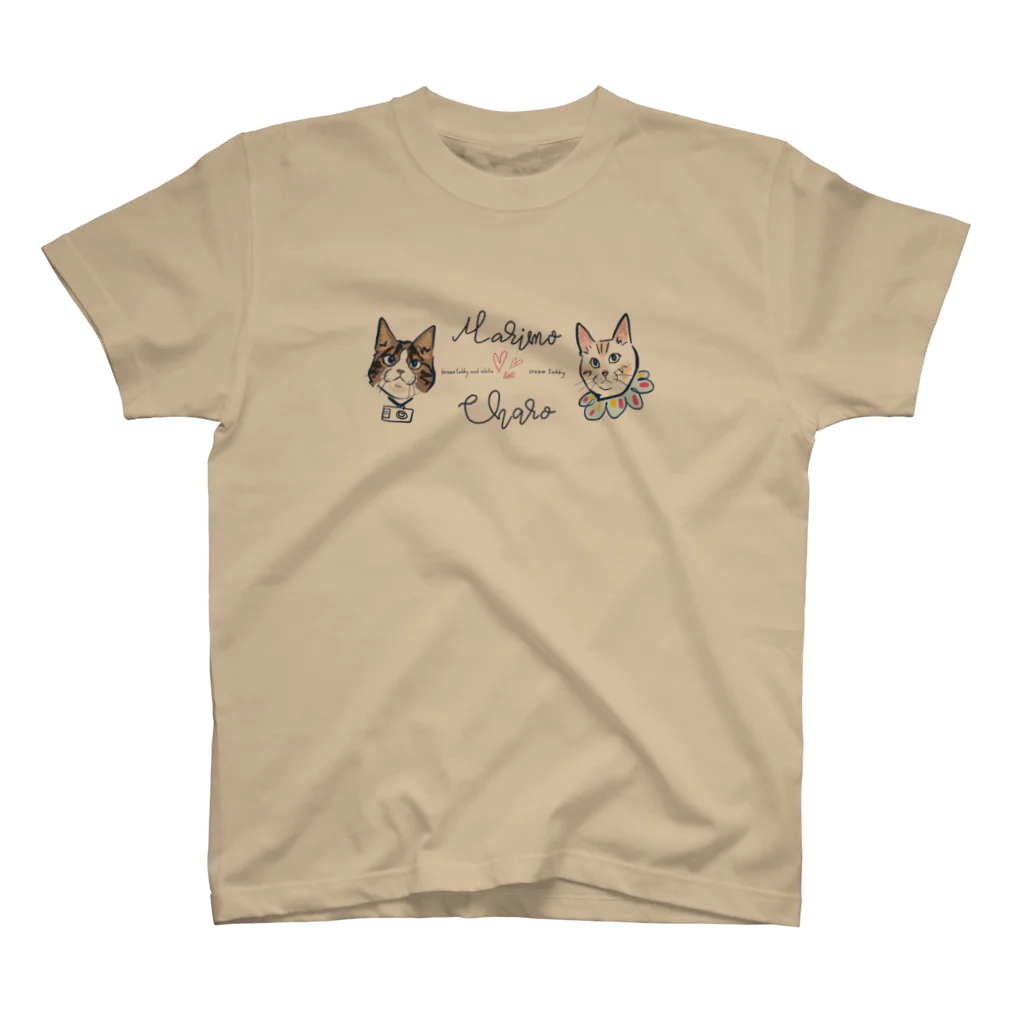 N-huluのまりもandちゃろ スタンダードTシャツ