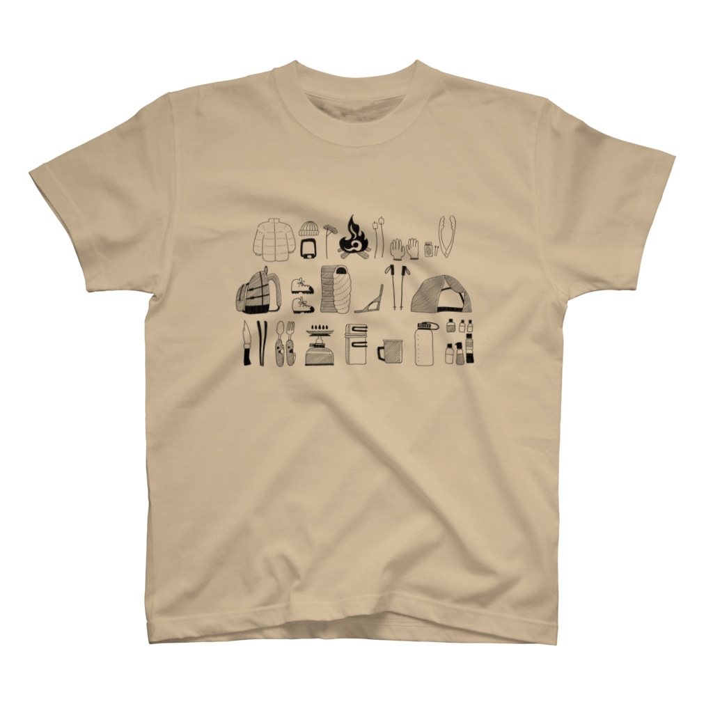 まつのき商店のキャンプの道具A Regular Fit T-Shirt
