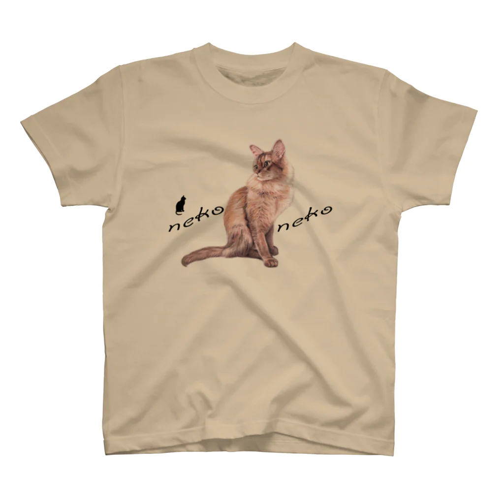 Ａｔｅｌｉｅｒ　Ｈｅｕｒｅｕｘのパステル💗ねこねこ　ライムくん スタンダードTシャツ