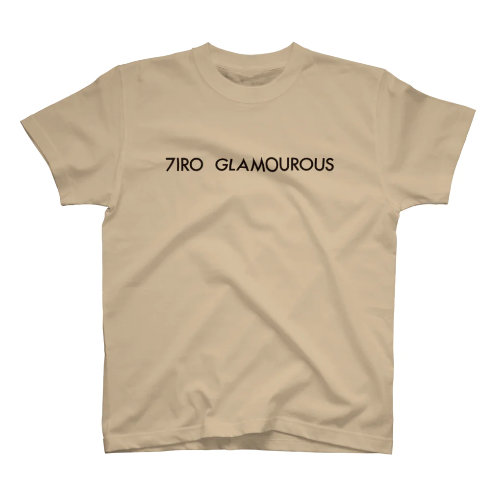 7IRO GLAMOUROUSの※ノエルなし黒文字 7IRO GLAMOUROUSシンプルロゴ  Regular Fit T-Shirt