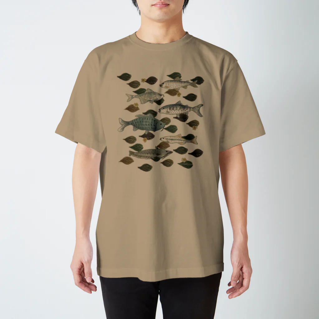 Tachimako/Mikaの川魚のカモフラ風 Regular Fit T-Shirt