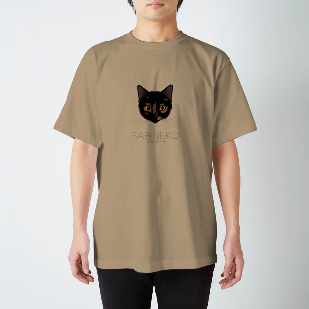 Baby Tigerのねこラブ・サビ猫 Regular Fit T-Shirt