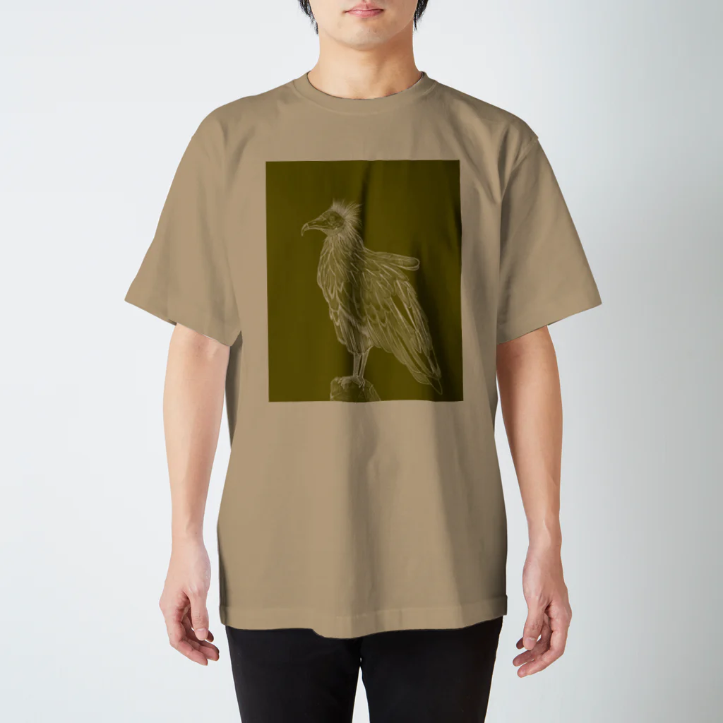 風見鶏　風助のエジプトハゲワシ スタンダードTシャツ