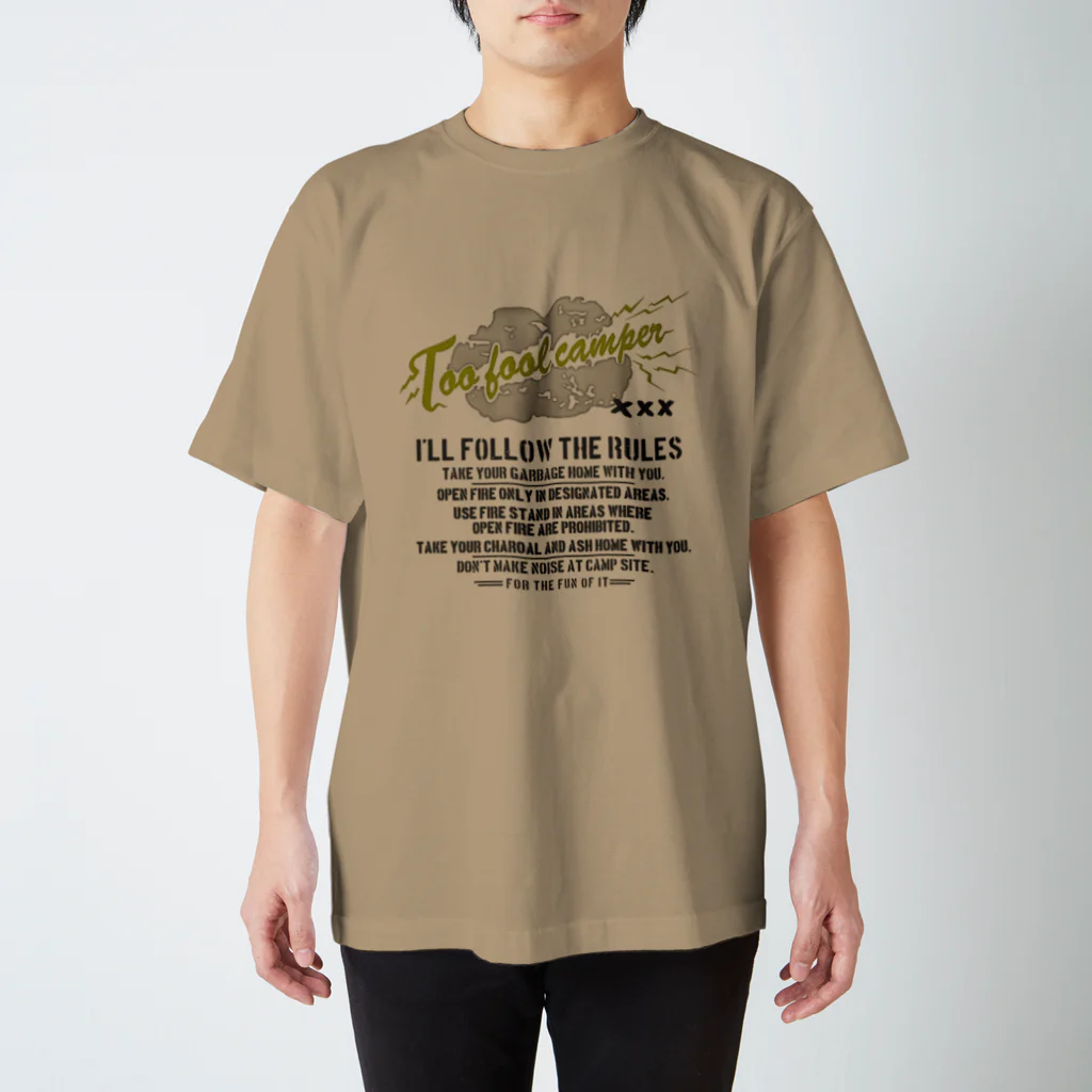 Too fool campers Shop!のT.F.CAMPER03(BK) スタンダードTシャツ