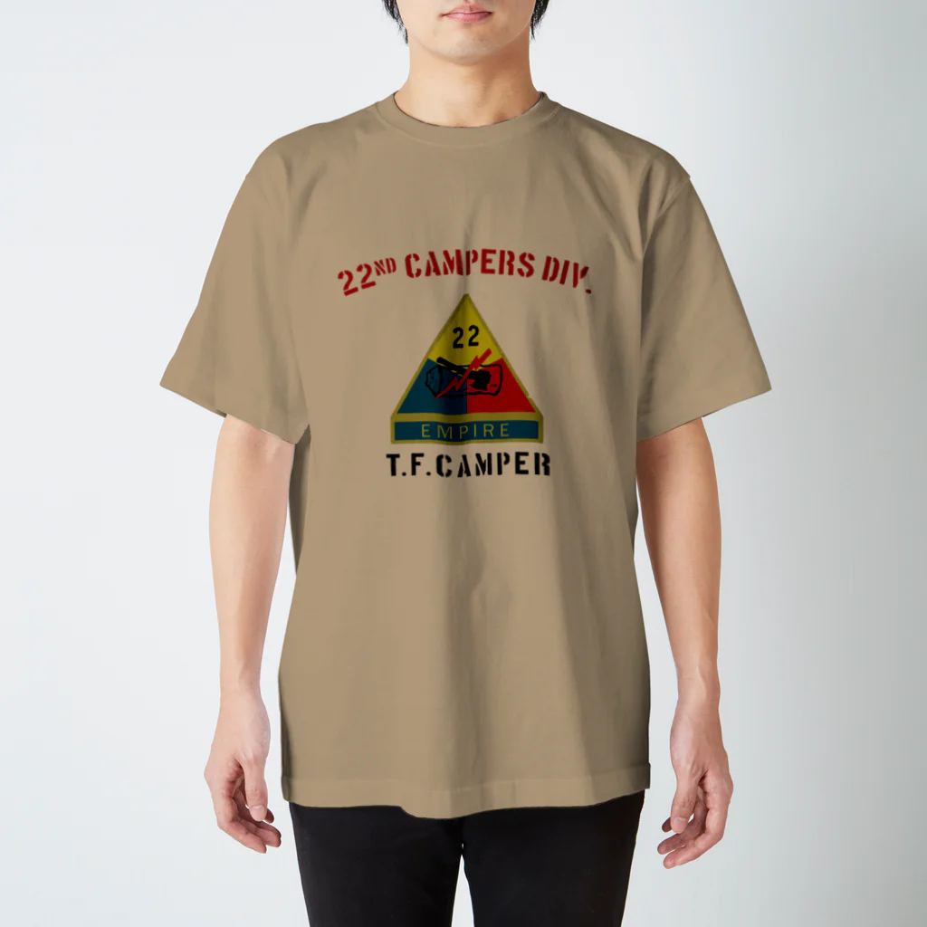 Too fool campers Shop!のT.F.CAMPER05(BK) スタンダードTシャツ