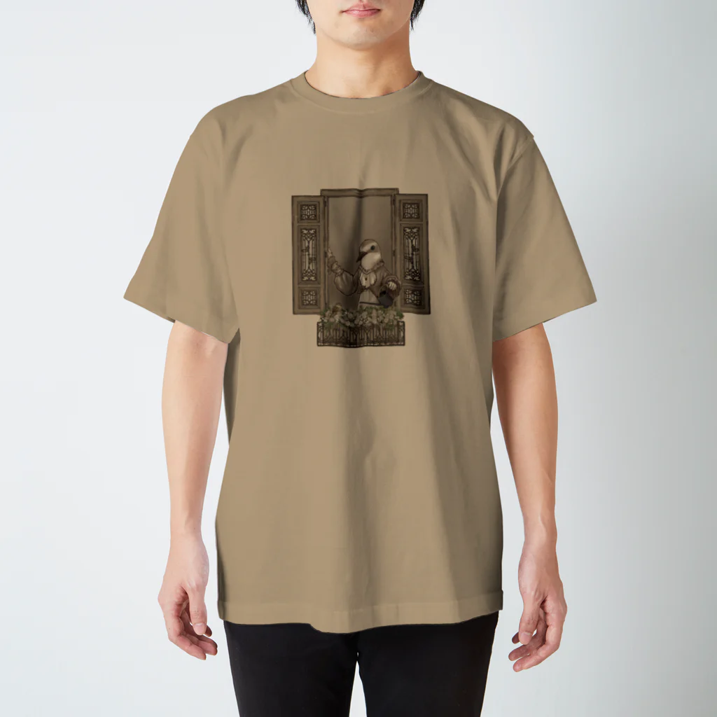 madein8☞shopのbird in the window《♀》 スタンダードTシャツ