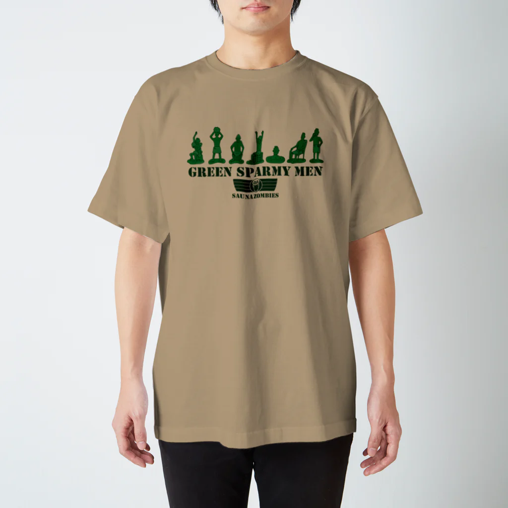 SAUNA ZOMBIESのSAUNA ZOMBIES - GREEN SPARMY MEN - Regular Fit T-Shirt