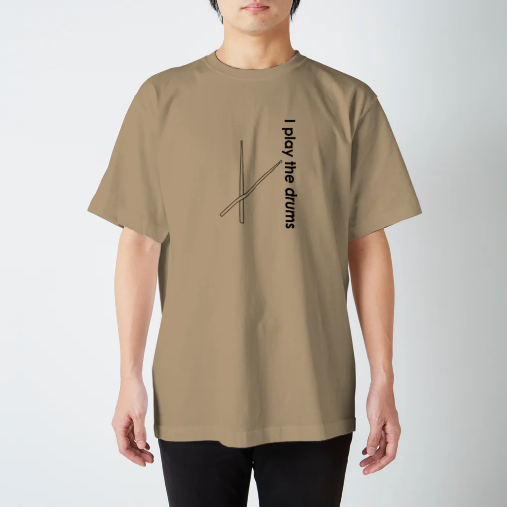 お好みオヤジのイラスト素材の【ドラムスティック】プリントTシャツ スタンダードTシャツ
