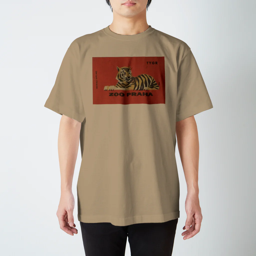 YS VINTAGE WORKSのチェコ・プラハ動物園　虎 Regular Fit T-Shirt