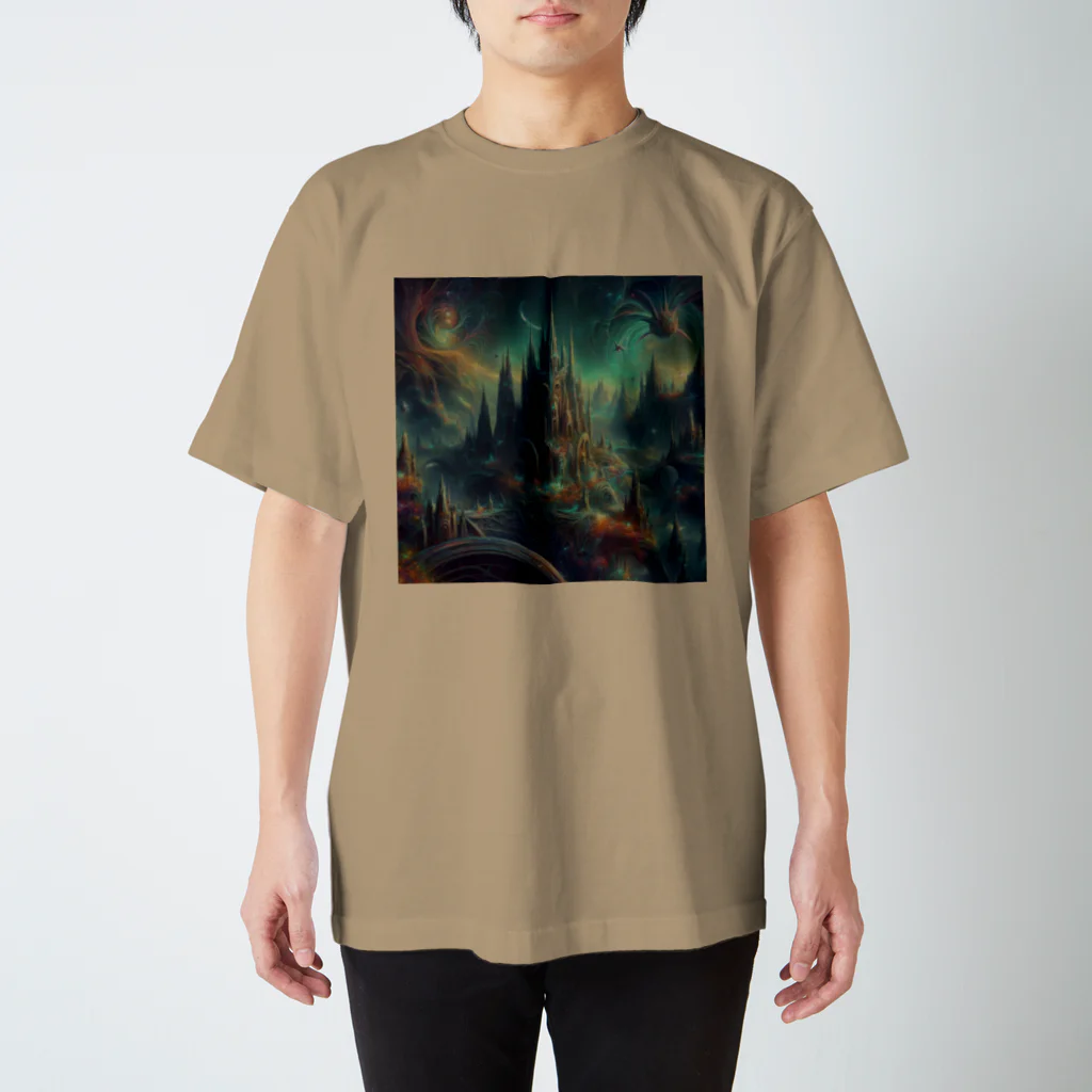 ファンタジアの幻界城の青夜 スタンダードTシャツ