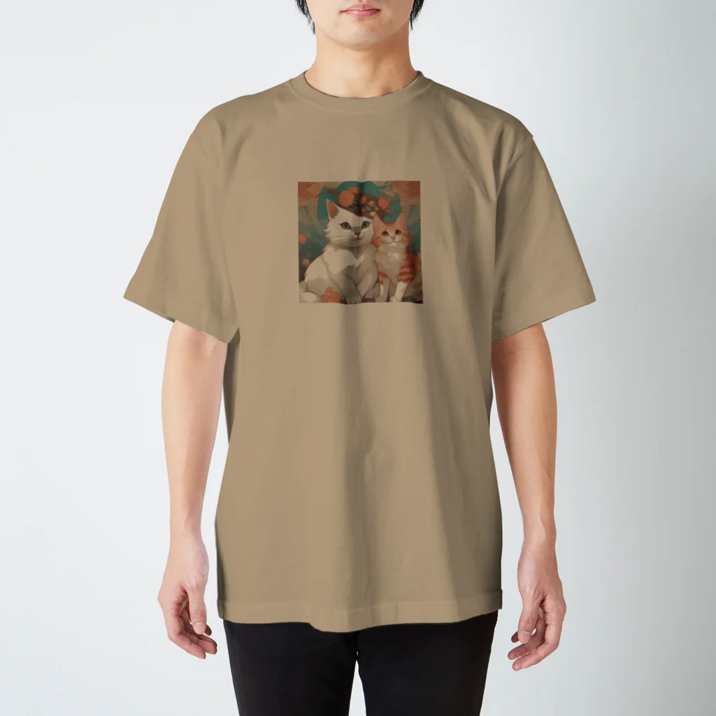 ruiruirの二匹の猫 スタンダードTシャツ