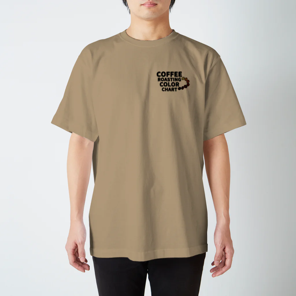 とんたんとかんたんのCOFFEE ROASTING COLOR CHART Regular Fit T-Shirt