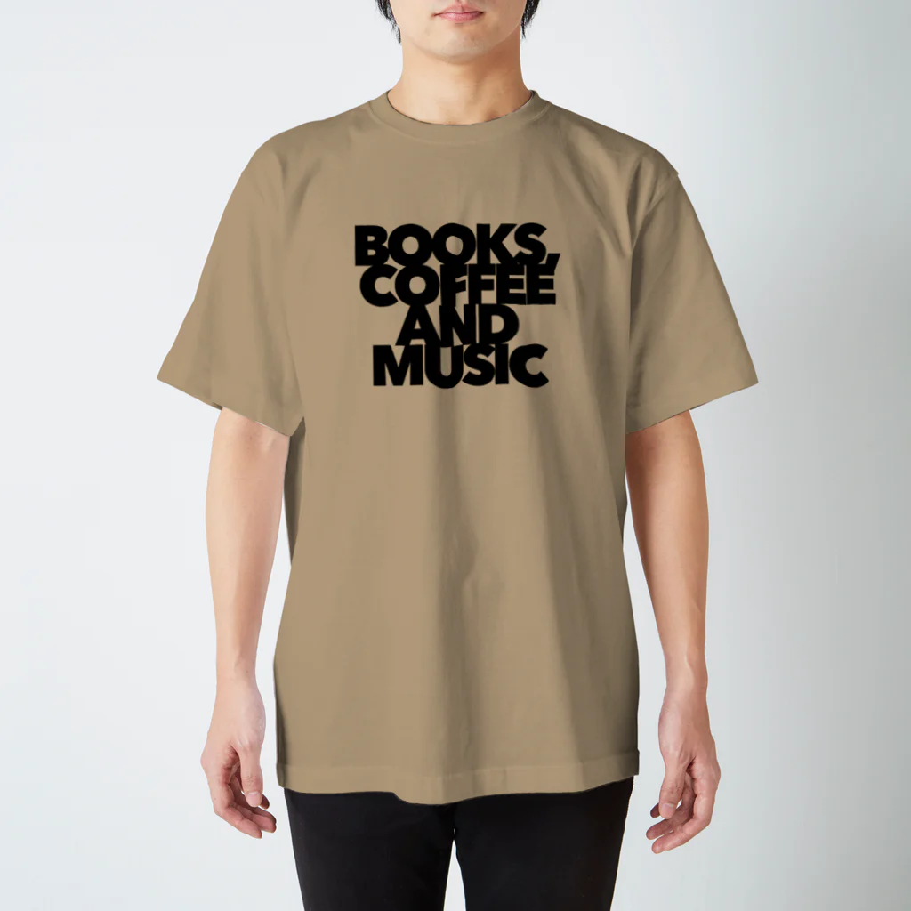 3pobiyoriのBOOKS,COFFEE AND MUSIC  Regular Fit T-Shirt