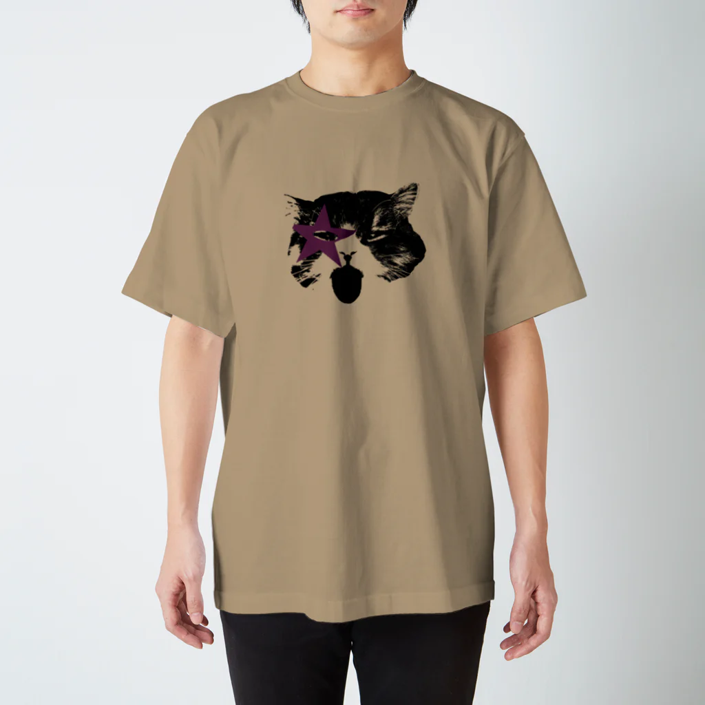 むぎみそ商店のあっかんべー猫 スタンダードTシャツ