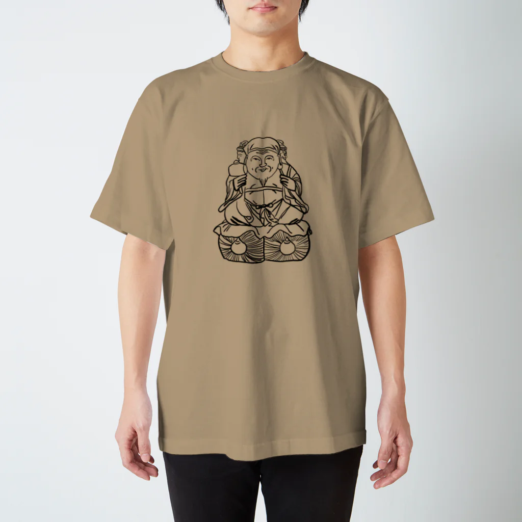 tamaccoの三面大黒天様 スタンダードTシャツ