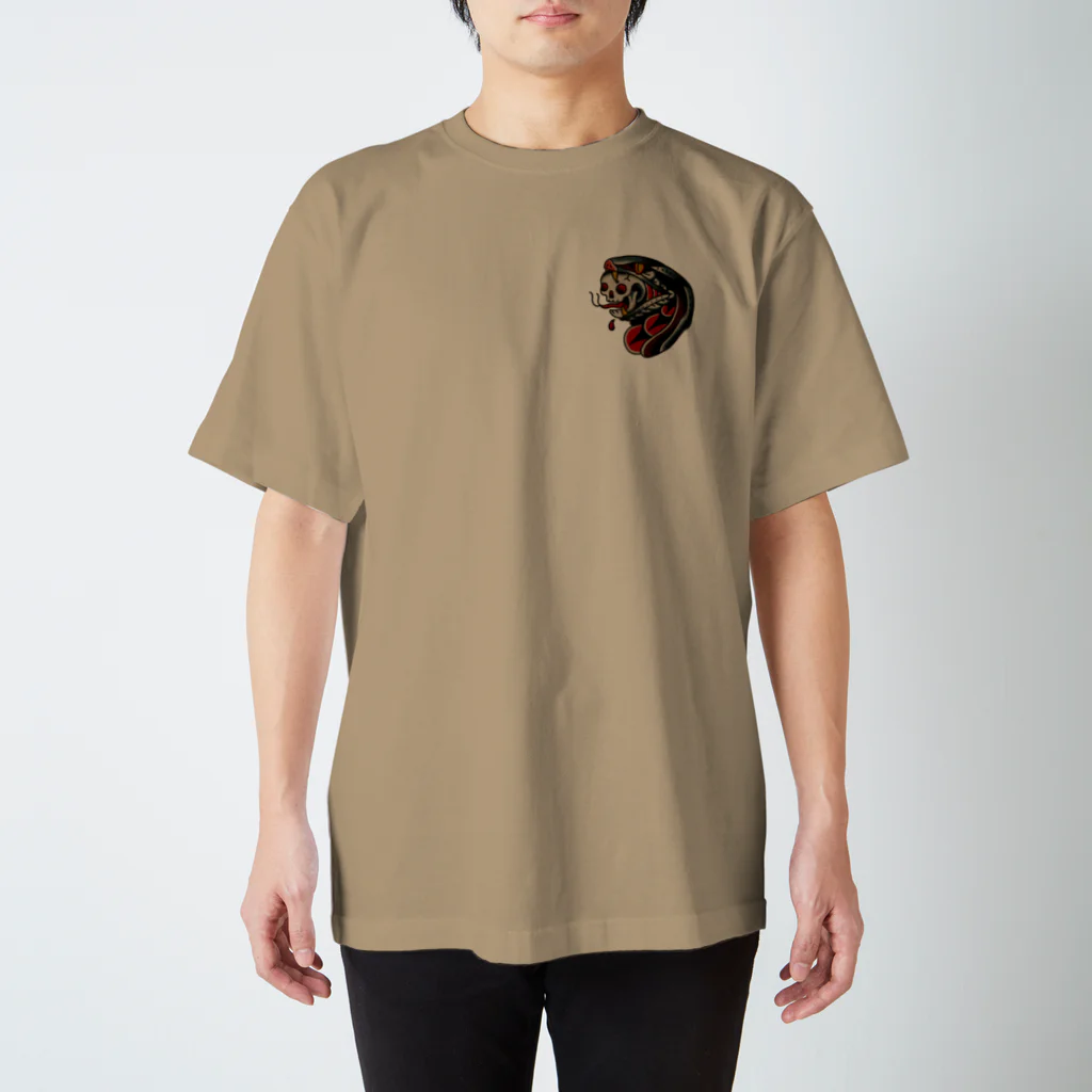 2rinso-nirinsoのsnake art Regular Fit T-Shirt