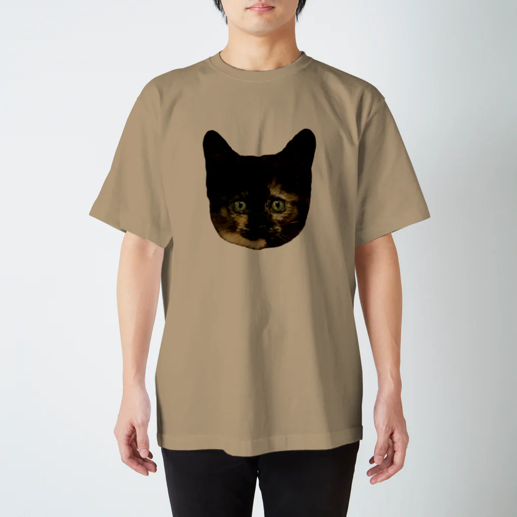 さび猫　サビニャックのお店のさび猫　サビニャック　かおだけ スタンダードTシャツ