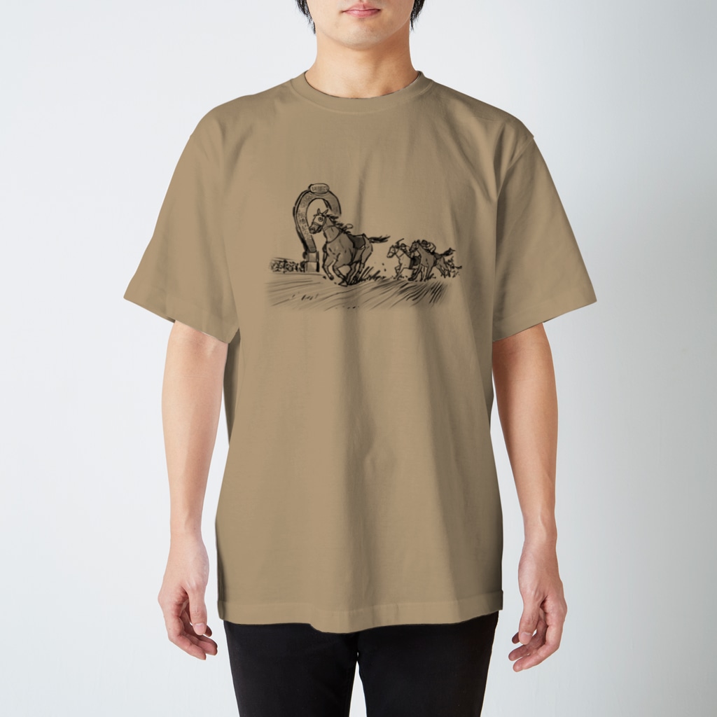 インチキ堂の空馬 Regular Fit T-Shirt