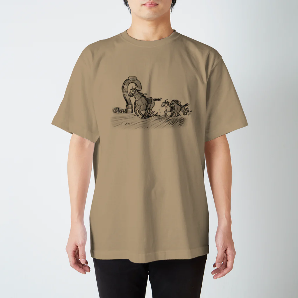 インチキ堂の空馬 スタンダードTシャツ