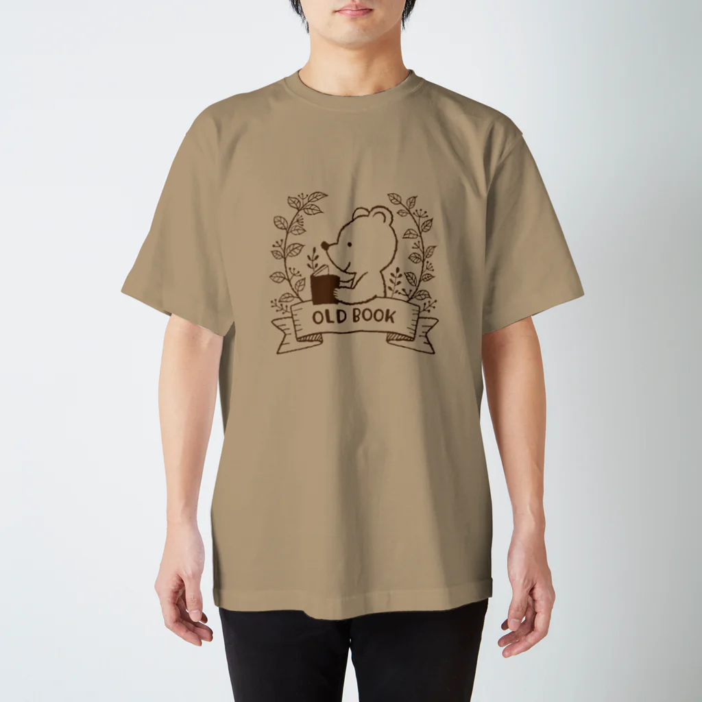 マヅメ ミユキ | atelier paccaのOLD BOOK（ブラウン） スタンダードTシャツ