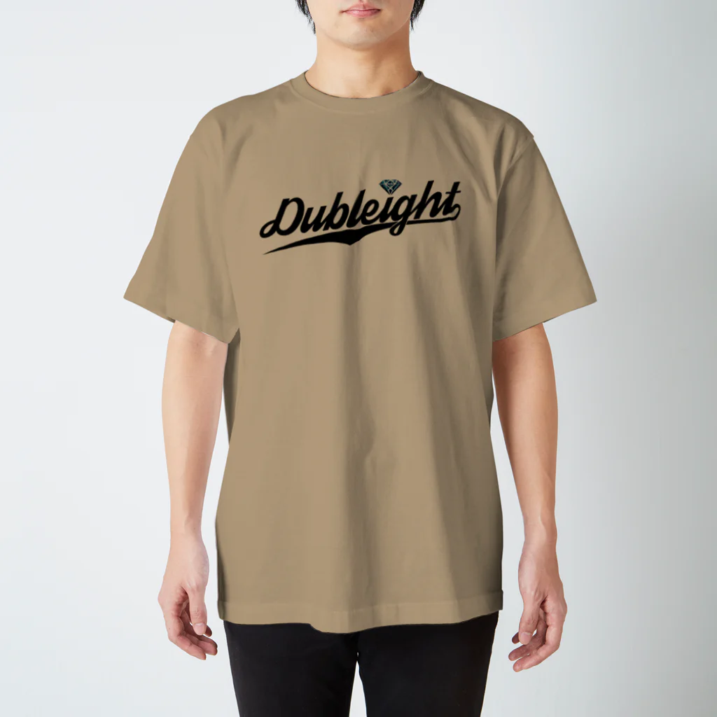  DUBLEIGHT CLOTHINGの" Baseball Logo "Blackロゴ Regular Fit T-Shirt