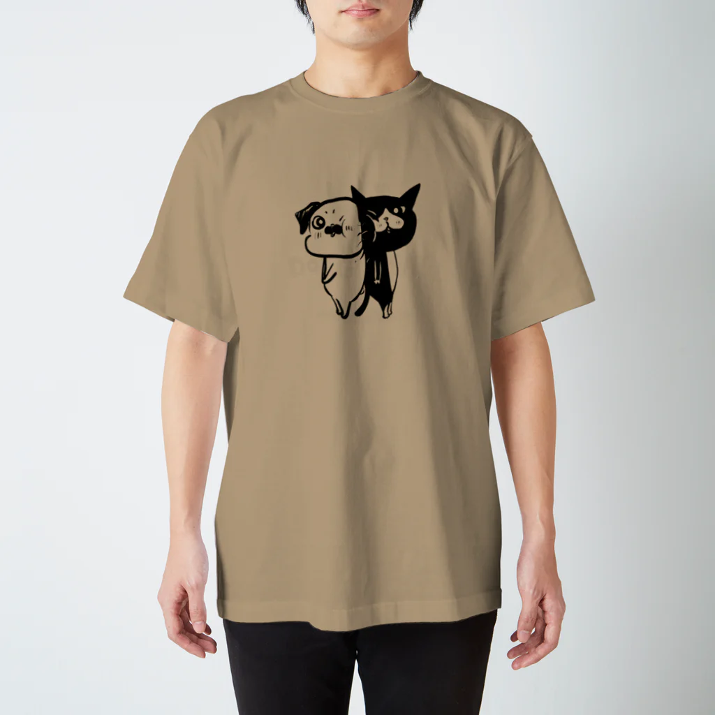 裏ひぐちのI❤︎DOG&CAT Regular Fit T-Shirt