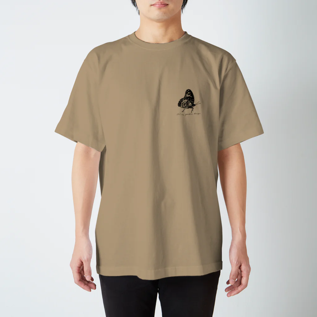 asataku gardener (alice garden design)のツマグロヒョウモン スタンダードTシャツ