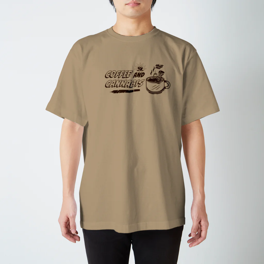 420 MUSIC FACTORYのCoffee＆Cannabis（コーヒーと大麻）　#2 スタンダードTシャツ