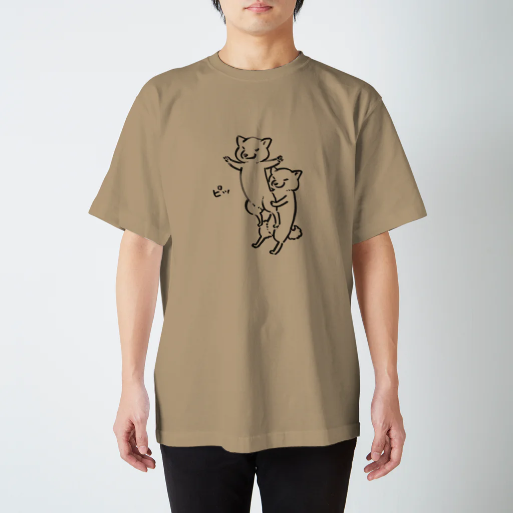 真希ナルセ（マキナル）の組体操（柴犬） スタンダードTシャツ