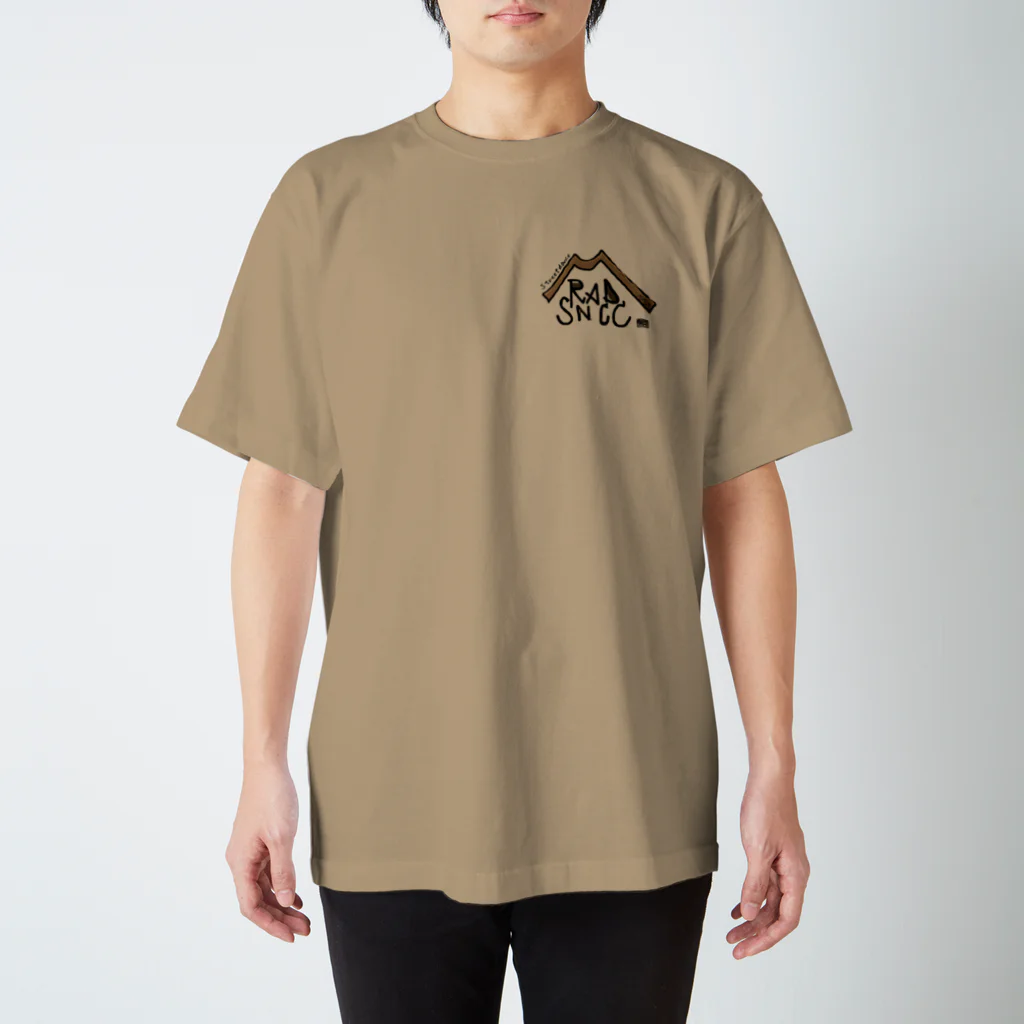 RADsNaccの両面(茶)RADsNacc透過 Regular Fit T-Shirt