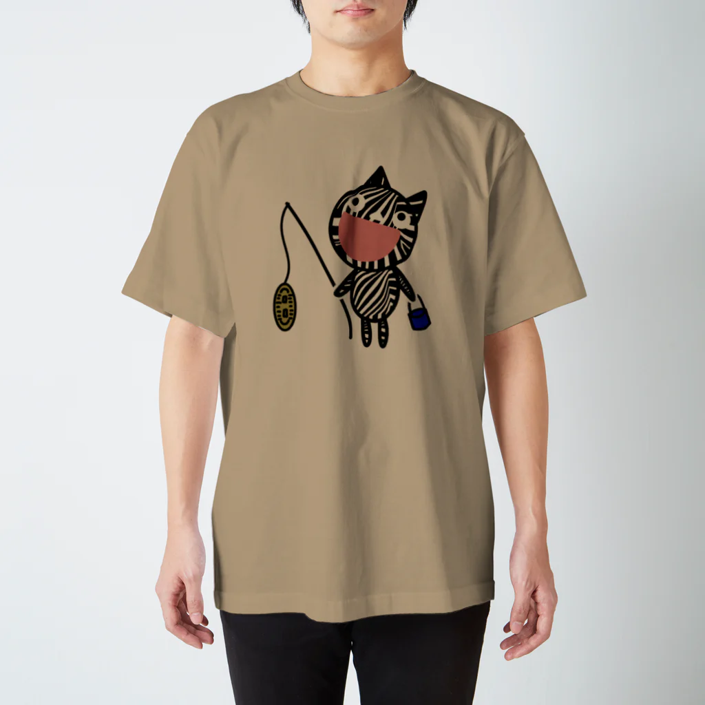 usa100の猫に小判 スタンダードTシャツ