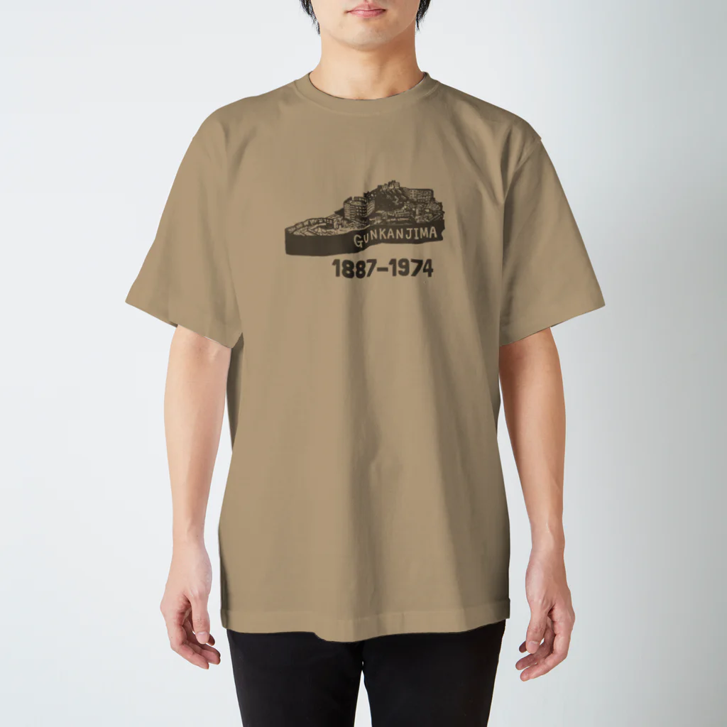 ねこのもるの軍艦島 スタンダードTシャツ