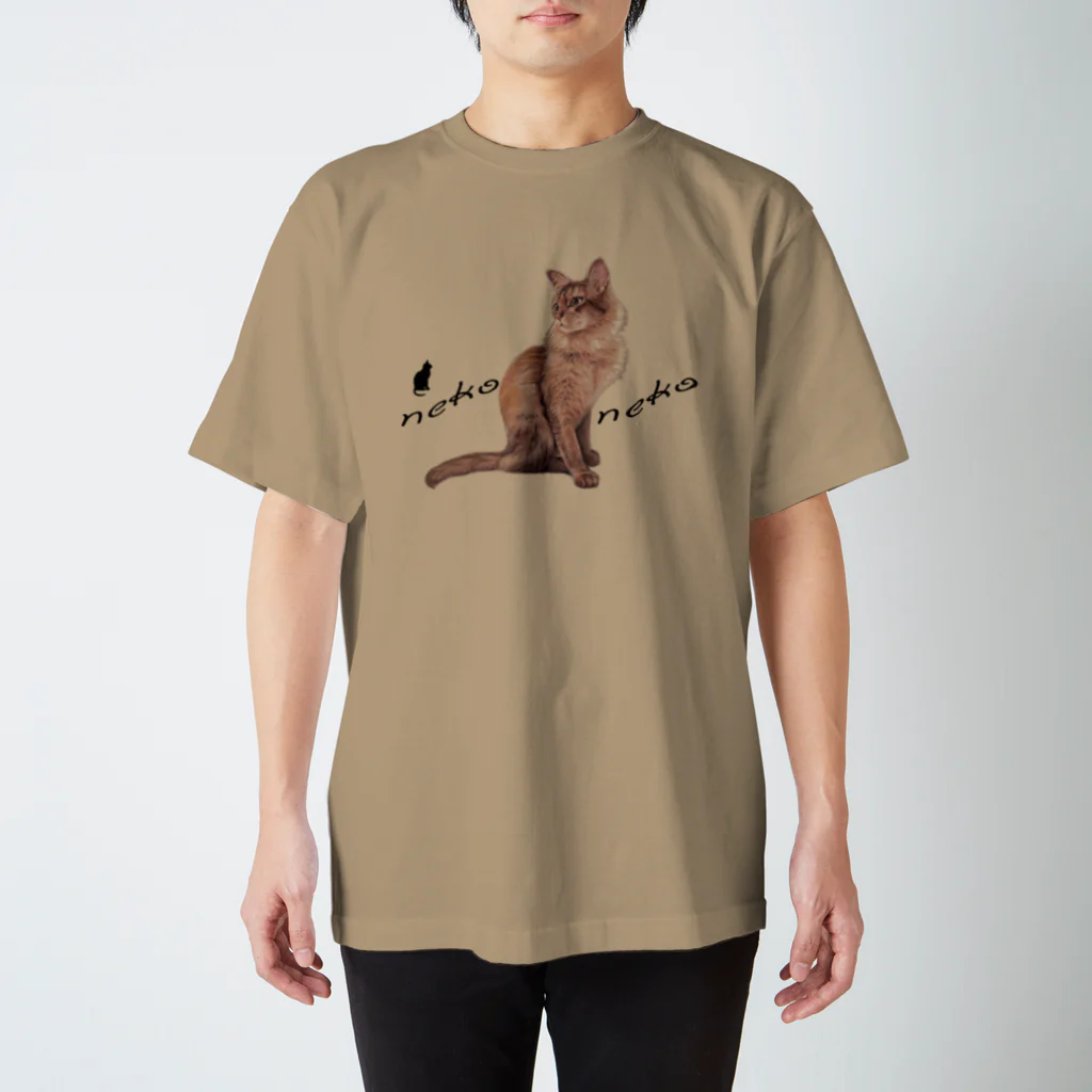 Ａｔｅｌｉｅｒ　Ｈｅｕｒｅｕｘのパステル💗ねこねこ　ライムくん Regular Fit T-Shirt