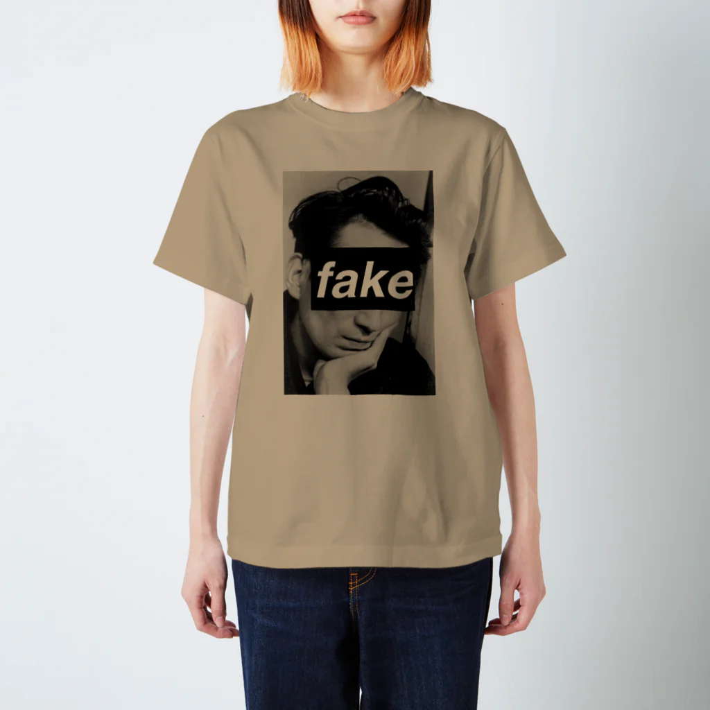 onechan1977の太宰治　fake スタンダードTシャツ