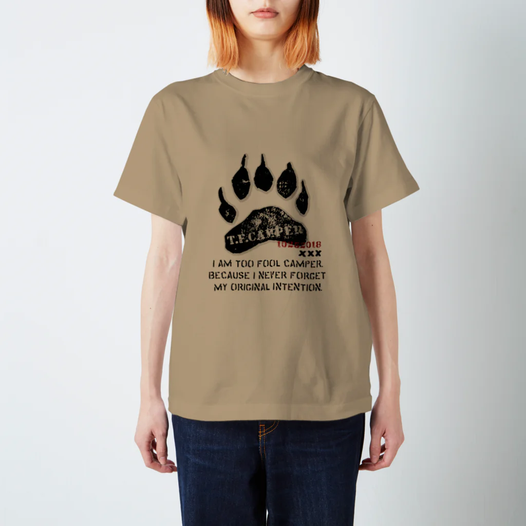 Too fool campers Shop!のT.F.CAMPER02(BK) スタンダードTシャツ