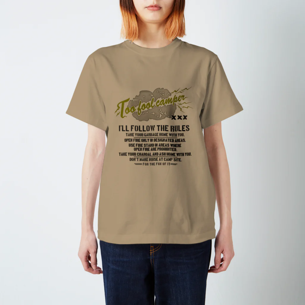 Too fool campers Shop!のT.F.CAMPER03(BK) スタンダードTシャツ