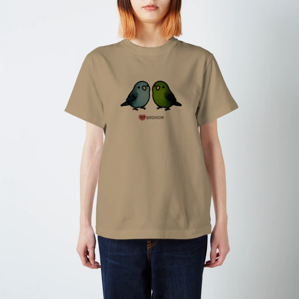 Cody the LovebirdのChubby Bird 仲良しサザナミインコ Regular Fit T-Shirt