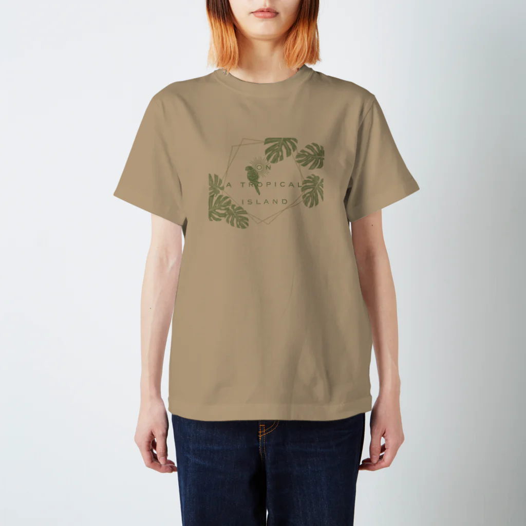 kiki25の南の島で(グリーン) スタンダードTシャツ