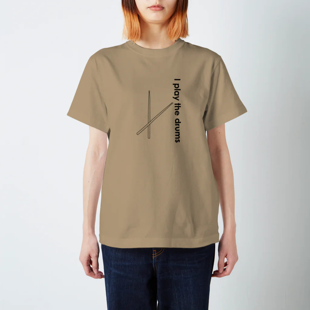 お好みオヤジのイラスト素材の【ドラムスティック】プリントTシャツ スタンダードTシャツ