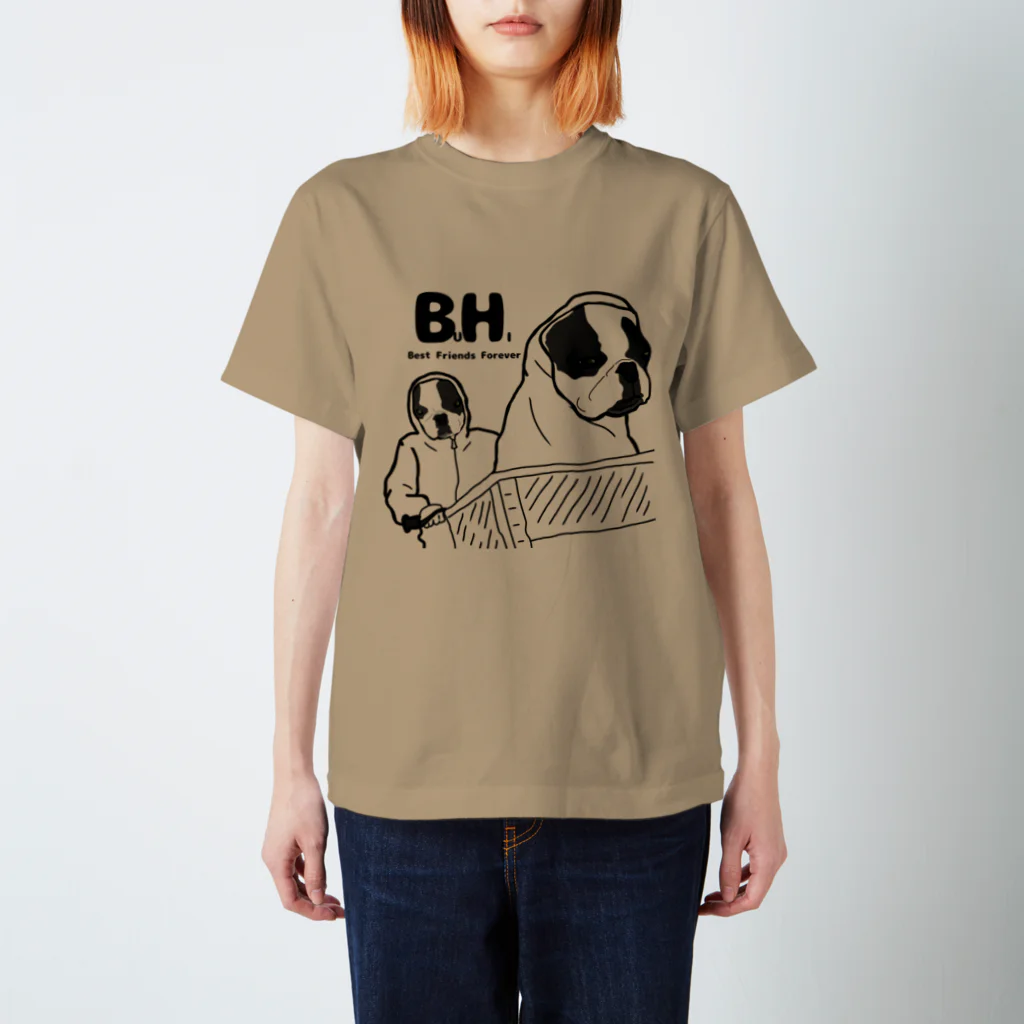 どむの下っ歯のBUHI 自転車に乗って… スタンダードTシャツ