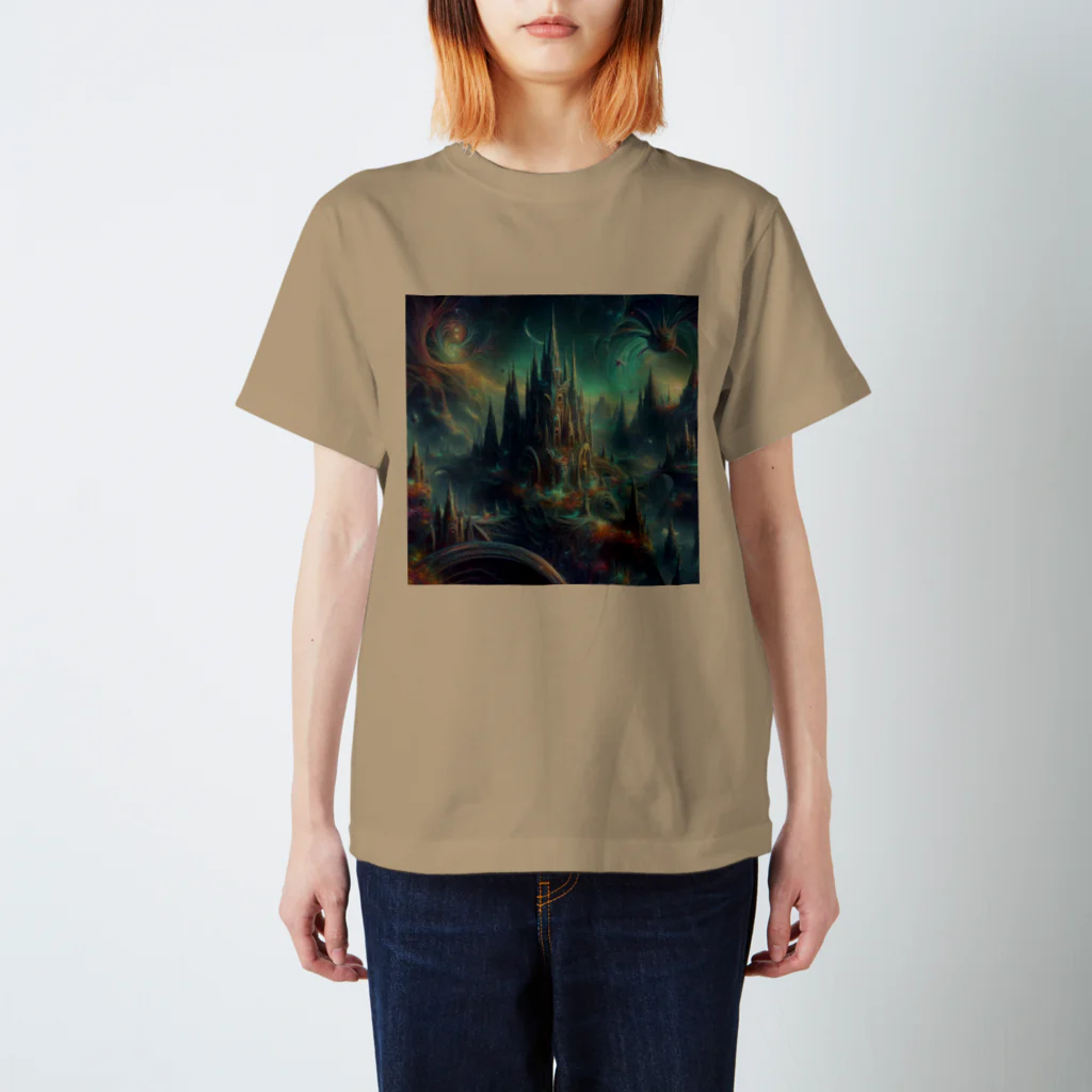 ファンタジアの幻界城の青夜 スタンダードTシャツ