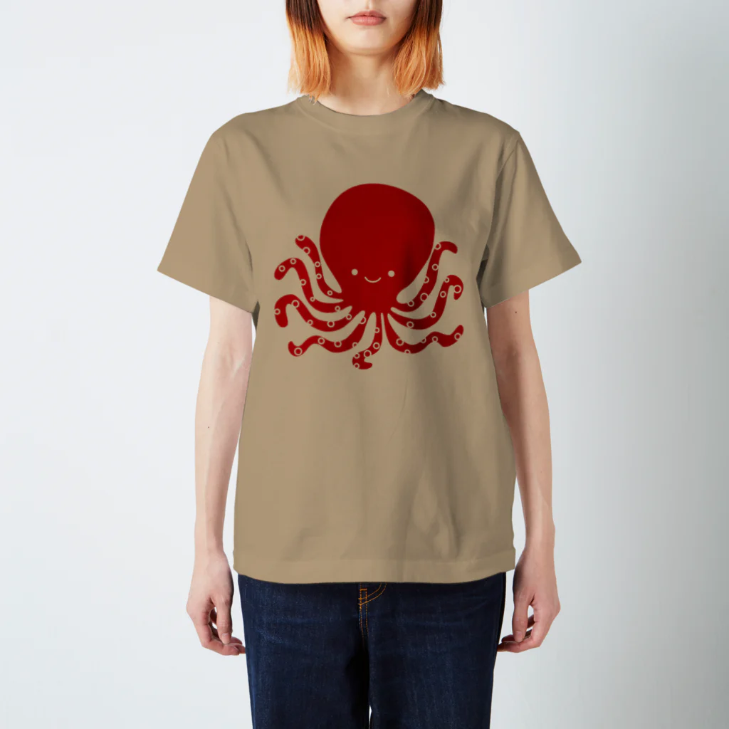 たここ（octopus）のたここ スタンダードTシャツ