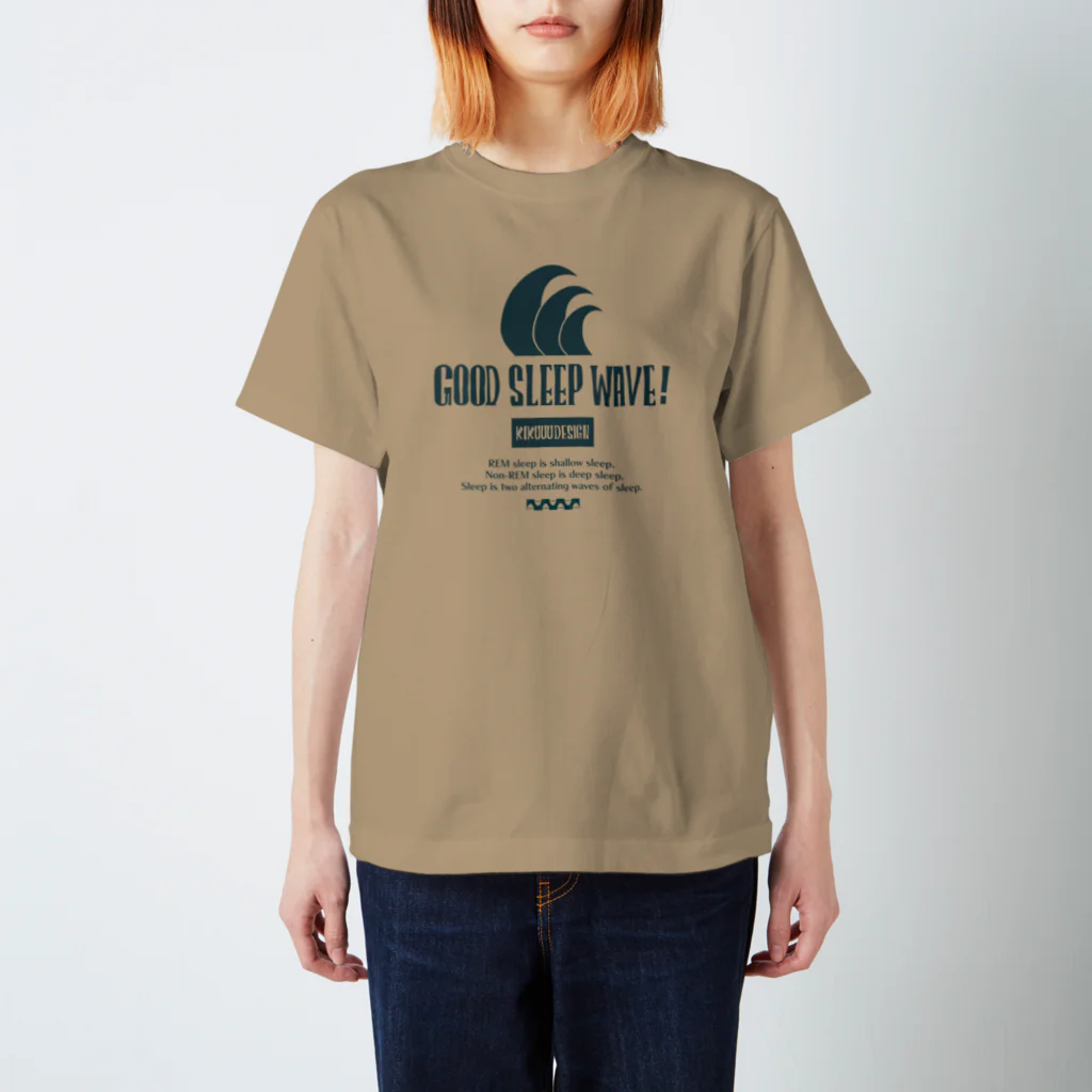 KIKUUUDESIGNのgood sleep wave Regular Fit T-Shirt