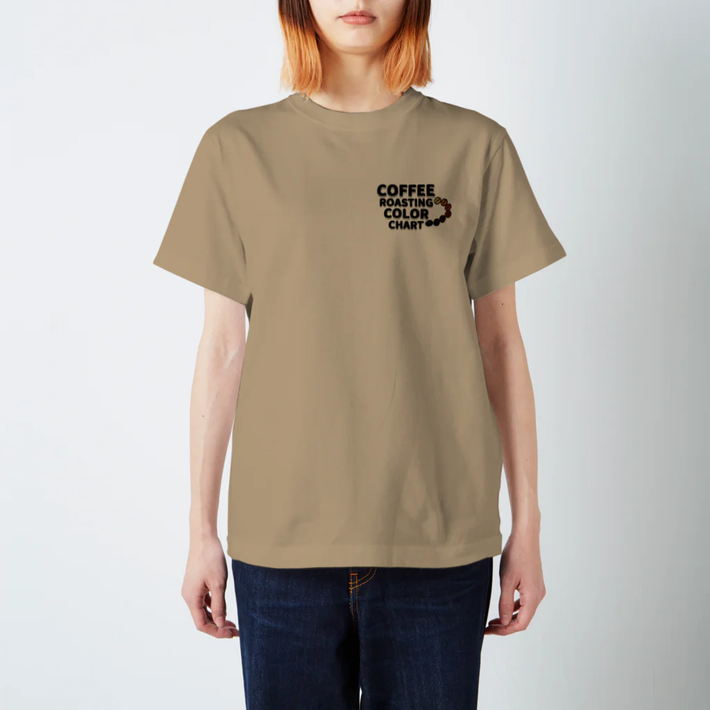 とんたんとかんたんのCOFFEE ROASTING COLOR CHART Regular Fit T-Shirt