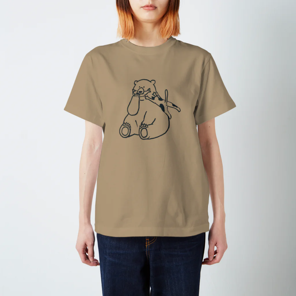 HARISEN CATの鮭に夢中　濃い色ver. スタンダードTシャツ