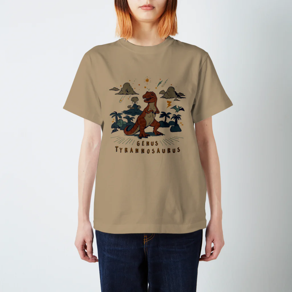 澄ノしおの（薄色用）ティラノサウルス スタンダードTシャツ