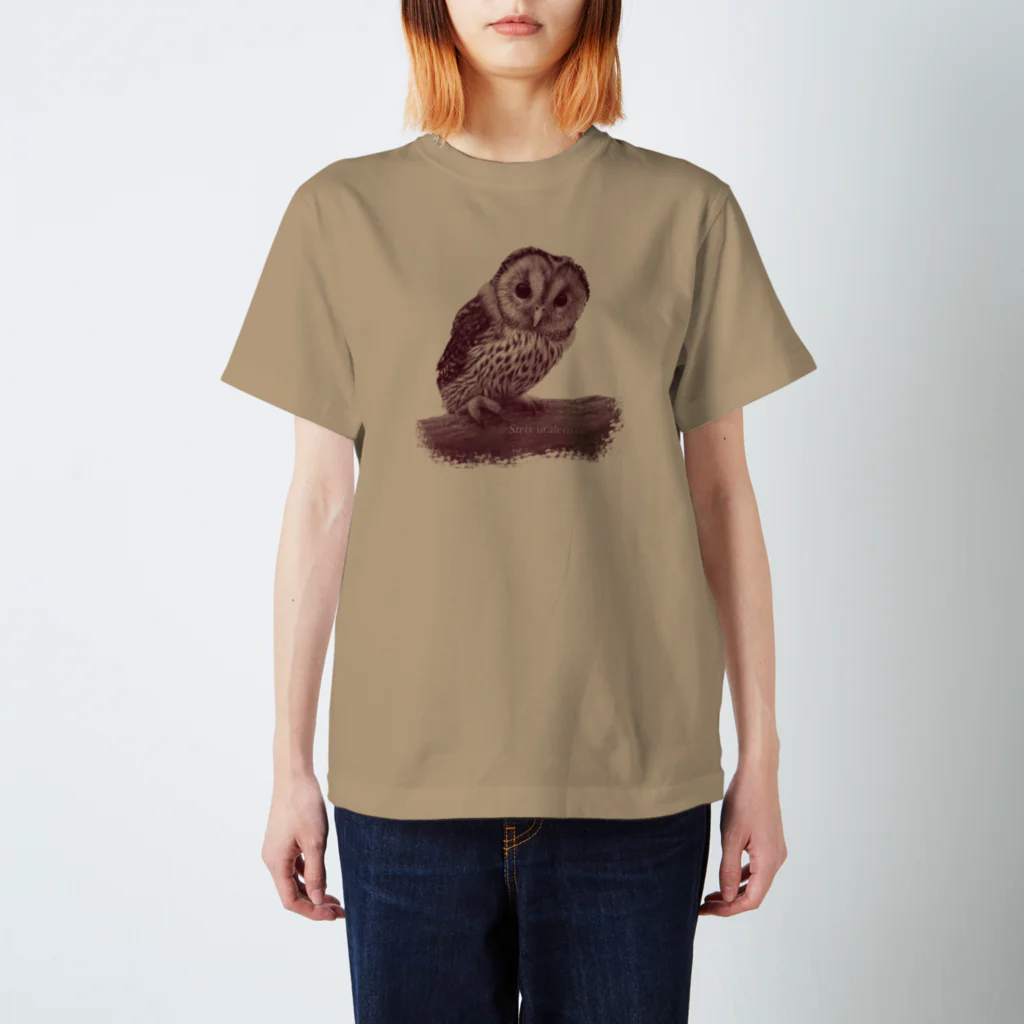 野鳥生活のフクロウの巣立ちびな（★寄付） Regular Fit T-Shirt