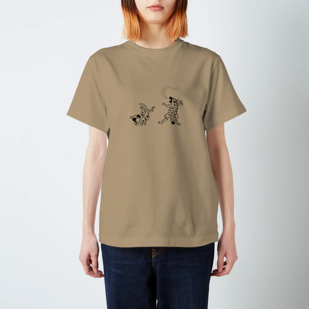 ぎんぺーのしっぽのサバンナ鳥獣戯画 スタンダードTシャツ