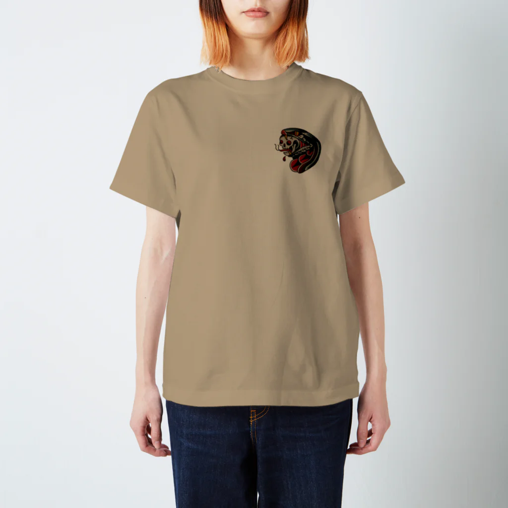 2rinso-nirinsoのsnake art Regular Fit T-Shirt